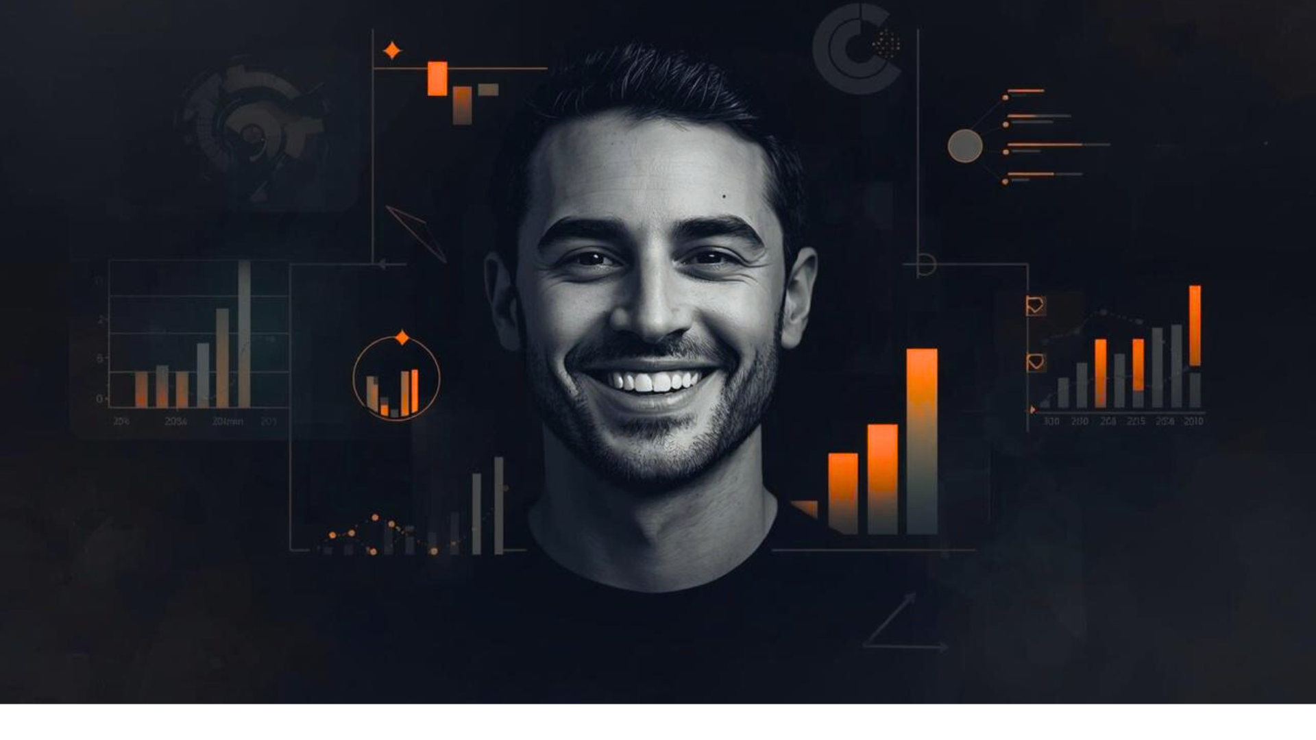 Smiling face hero illustration